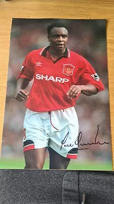 Paul Parker England Man Utd Hand Signed 12 X 8 Photo Manchester United Coa • £17.99