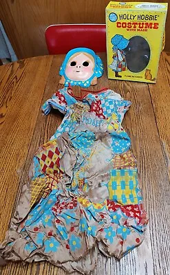 VINTAGE LARGE BEN COOPER HOLLY HOBBIE HALLOWEEN COSTUME & MASK W/BOX • $14.99