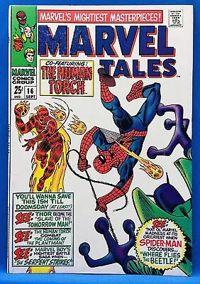 Marvel Tales #16 (1968) Human Torch & Spider-Man - Giant - Marvel Comics - VF • $18.77