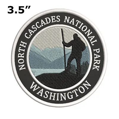 North Cascades National Park Washington 3.5  Embroidered Iron Or Sew-on Patch • $4.95