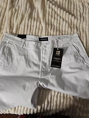 Victorious Men's Slim Fit Colored Light  Grey Jeans Stretch Pants    Dl1250 • $24.98