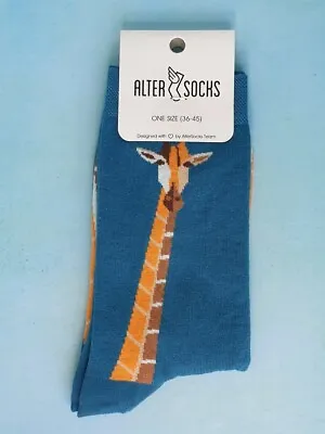 £7.99 • Buy Giraffe Socks (Pair) Fun Novelty Giraffe Gift (Size: UK 3.5-10) Unisex