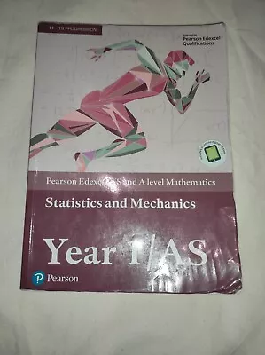 Edexcel AS And A Level Mathematics Statistics & Mechanics Year 1/AS Textbook... • £10