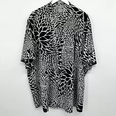 Catherines Maggie Barnes Tunic Top Shirt Blouse Size 5X Short Sleeve Stretch • $20.99