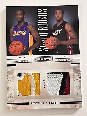 2010 Rookies & Stars Studio /49 Devin Ebanks Da’Sean Butler WEST VIRGINIA WVU • $95