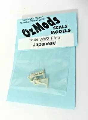 OzMods Japanese WW2 Pilots (2) Unpainted Resin Detail Parts. 1/144 Scale. • $4.50