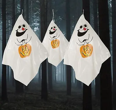 £2.46 • Buy 3Pcs Ghost Halloween Hanging Balloons Bags Scary Spooky Garden Decoration