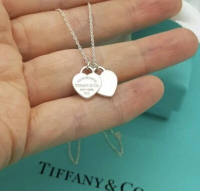 £85 • Buy Tiffany & Co. Double Heart Return To Necklace
