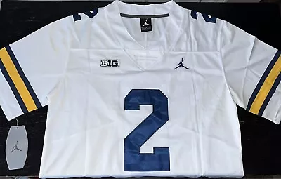 Blake Corum Michigan Wolverines White Jersey Stitched 2 All Sizes NWT • $74.90