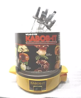 Wear Ever KABOB IT Electric Hors D'oeuvre Maker Shish Kabob Rotisserie 7 Skewers • $60