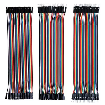 10/15/20/30cm 40Pin Breadboard Jumper Wire Female Male Dupont Cable For Arduino • $3.79