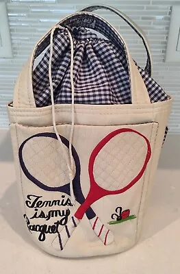 VTG Embroidered Tennis Is My Racquet - The Original Bag By Pat • $35