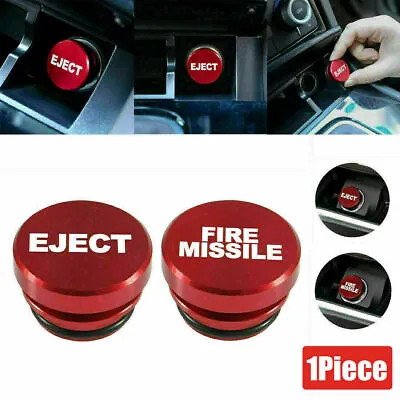 Car Interior Accessories Eject Fire Missile Button Parts Cigarette Lighter Cover • $6.95