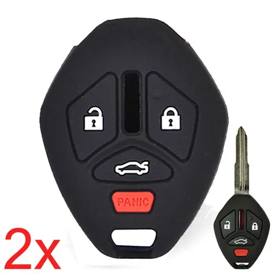 XUKEY Key Case For Mitsubishi Galant Lancer EVO Outlander Silicone Remote Cover • $9.49