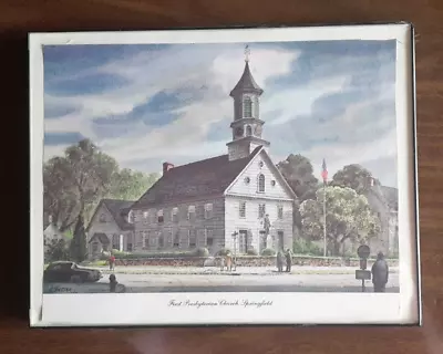 H Gasser Print From The 1964 Tricentennial Series: First Presbyterian Church Sp • $30