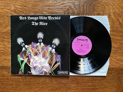 THE NICE Ars Longa Vita Brevis 2nd Press 1968 PINK Immediate Keith Emerson EX • £16