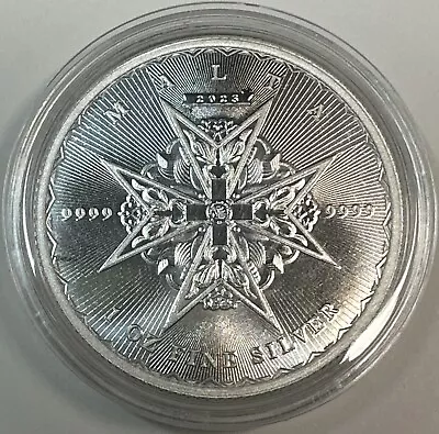 2023 Silver 1 Oz Malta: Maltese Cross Coin BU • $41