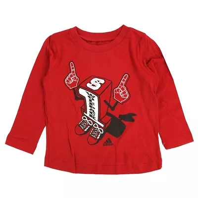$6.99 • Buy NC State Wolfpack Adidas NCAA Toddler Red  Number One  Long Sleeve  T-Shirt