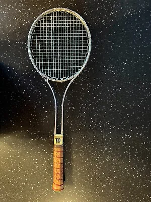 Vintage Wilson T2000 Tennis Racket Racquet W/ Cover 4-3/4” Grip 26.5” Length • $12