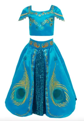 Disney Store Princess Jasmine Deluxe Costume For Kids Aladdin Age 5 - 6 • £39.99