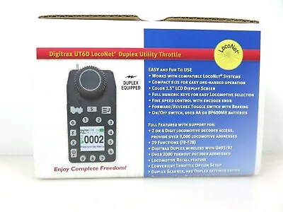 Digitrax UT6D Utility Radio Throttle LocoNet NIB • $138.49