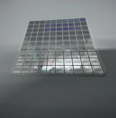 2022 Hologram Style Small Square Sticker 15.5mm X 15.5mm • £3