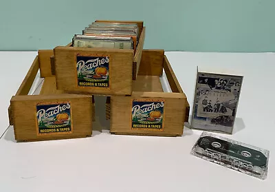 PEACHES RECORDS & TAPES STORAGE CRATE For CASSETTE Or 8 TRACK TAPES  • $16.50