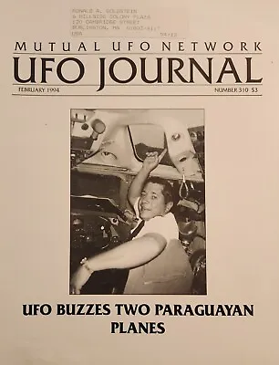 UFO Journal Mutual UFO Network MUFON Magazine #310 February 1994 • $14.99