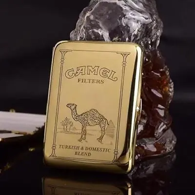 Metal Cigarette Case Hold 16 Cigarette Vintage Copper Camel Smoking Boxes Gifts • $55
