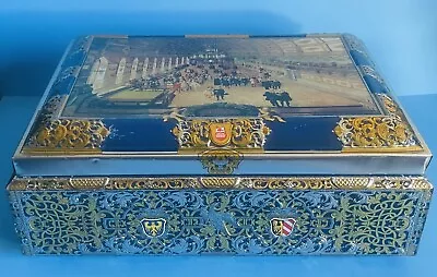 Vintage Beautiful German Cookie Tin…2003..schmidt Gmbh & Co. Kg. 16” L X 11.5 W • $28