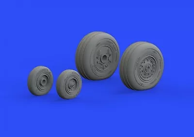 Eduard 648313  1/48  F4J Wheels For Zoukei (Resin & Mask) • $13