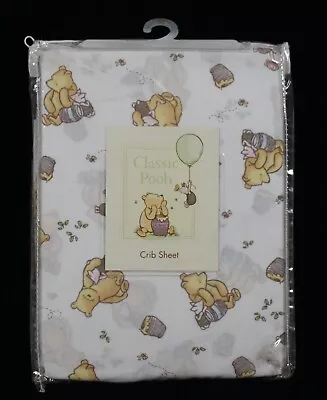 Rare! Vintage Disney Classic Pooh Fitted Crib / Toddler Bed Sheet New In Package • $39.99