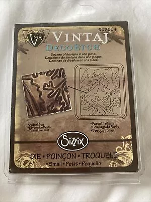 Sizzix Vintaj DecoEtch Die Forest Foliage #657654 • $10