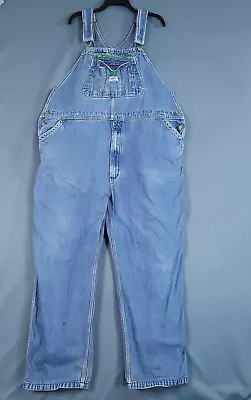 Liberty Men's Overalls Zip Fly Denim Carpenter Workwear Blue Size 46 X 34 • $35.18