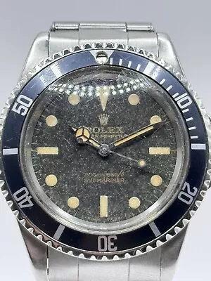 1967 Vintage Rolex Submariner 5513 Patina Dial • $13495
