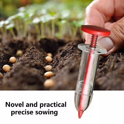 Mini Manual Seeder High Accuracy Growing Flowers Grasses Sowing Dispenser Simple • $23.09