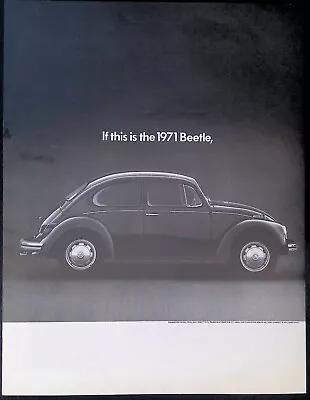 Print Ad 1971 Volkswagen VW Beetle Bug VS Super Beetle • $12.99