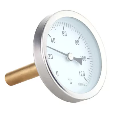 £9.99 • Buy 2.48  Horizontal Dial Thermometer Temperature Gauge For Hot Water/Oil Tanks