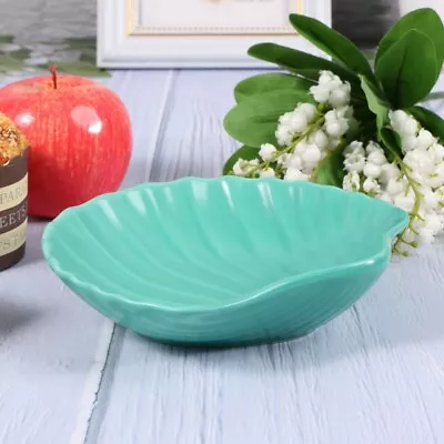  Shell Shaped Bowl Vegetable Container Ceramic Cereal Nautical Ceramics • £16.29