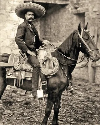 Emiliano Zapata Leader Zapatismo Mexican Revolution 8x10 PHOTO PRINT • $7.98