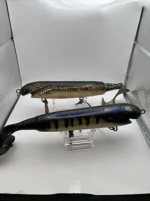 Squirko Muskie Musky Glide Bait Glider Custom Hot Colors VMC Hooks 10”  Rare • $39.99