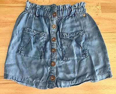 Matilda Jane 435 Skirt Girls Sz 8 Soft Chambray Fabric • $4.99