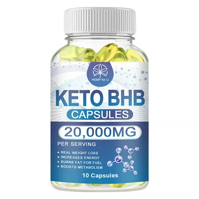 Keto Diet Bhb Pills-- Best Weight Loss Supplement Fat Burn Carb Blocker-- 10Caps • $0.99