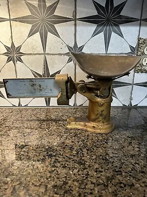 VINTAGE ANTIQUE Pelouze Superb Brass Candy Store Computing Scale Pat 1915 & 1927 • $155.55