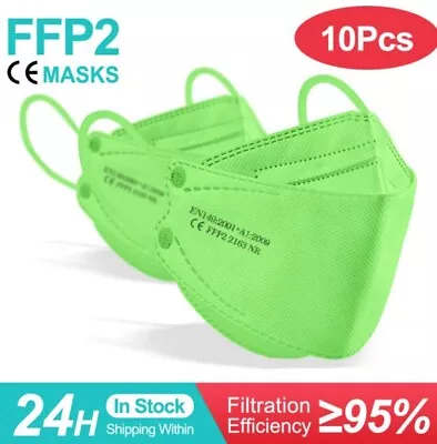 FFP2 KN 95 Mask GREEN X10 • $26