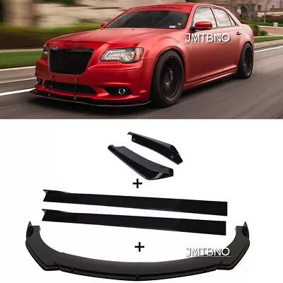 For Chrysler 300C SRT8 Car Front&Rear Bumper Chin Lip Splitter/86.6  Side Skirts • $176.15