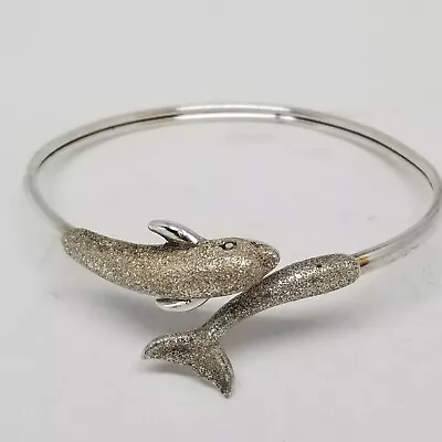 Kabana Dolphin Sterling 7  Bangle/Cuff/Bracelet 10g (2-10) • $28