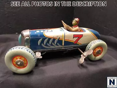 NobleSpirit No Reserve (CC) Vintage  Kosuge Tin Toy Wind-Up Race Car Rare! • $54