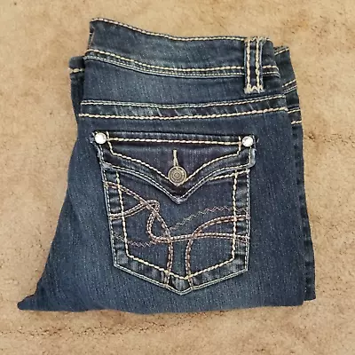 Nine West Womens Vintage America Collection Dark Wash Denim Blue Jeans Size 8/29 • $13.99