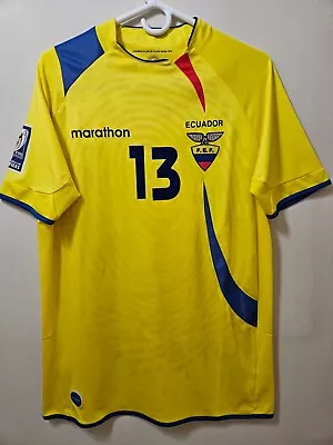 Ecuador - #13 Match Worn Shirt - FIFA World Cup 2010 Qualifiers • $500